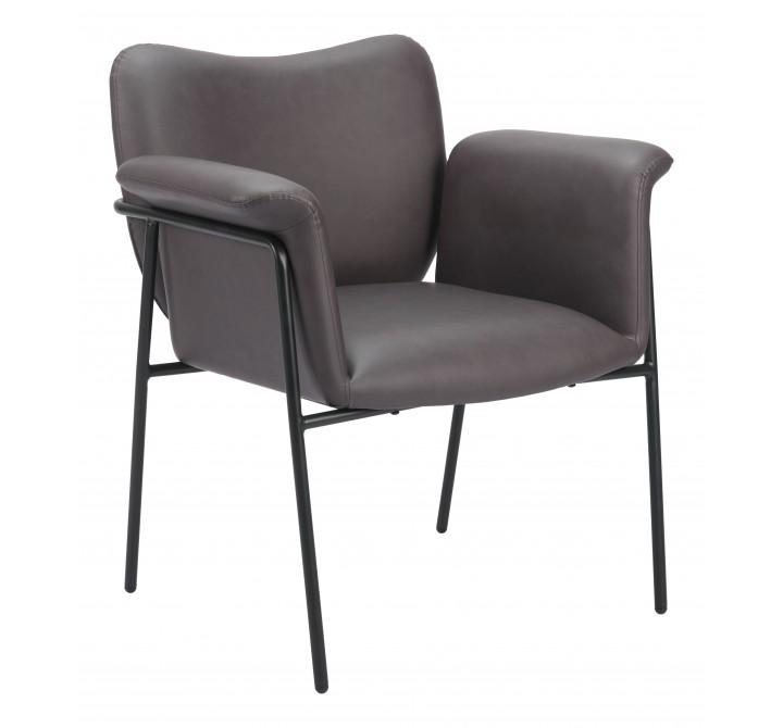 Heritage Accent Chair Brown- Front view 1