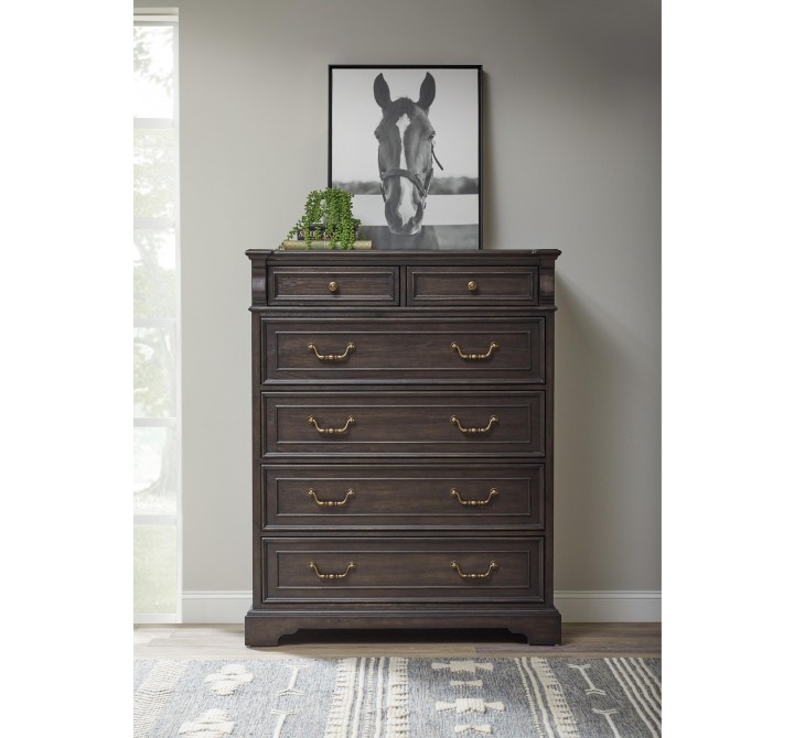 Hickory Creek 6 Drawer Chest- Lifestyle 1