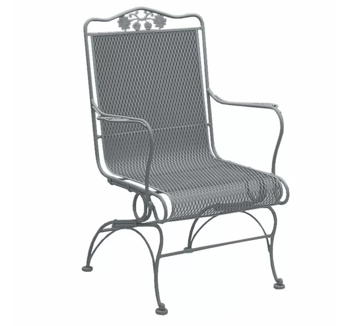 Woodard Briarwood High Back Coil Spring Chair with Optional Seat Cushion