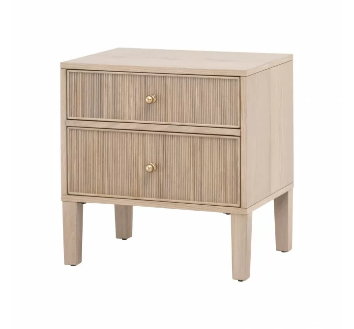 Essentials For Living Highland 2-Drawer Nightstand - Front Side Angle