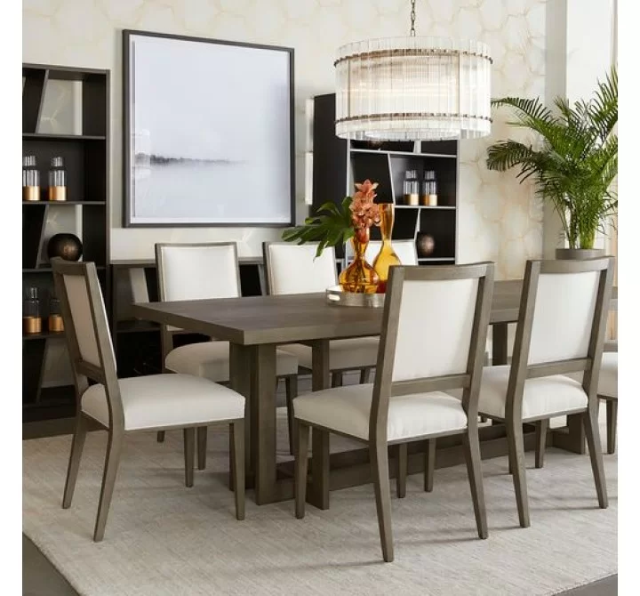 Sunpan Disera Dining Table 96'' in Ash Grey - Lifestyle