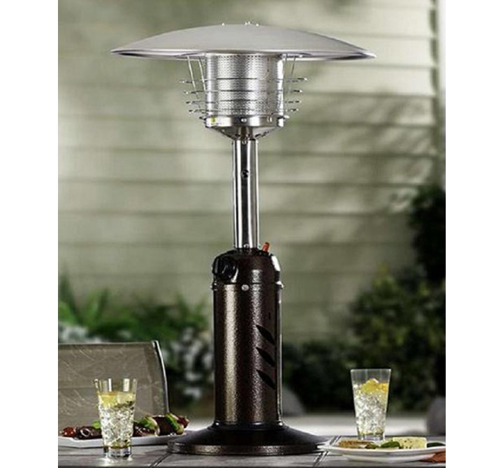 AZ Patio Heaters Table Top Patio Heater in Hammered Bronze - Lifestyle