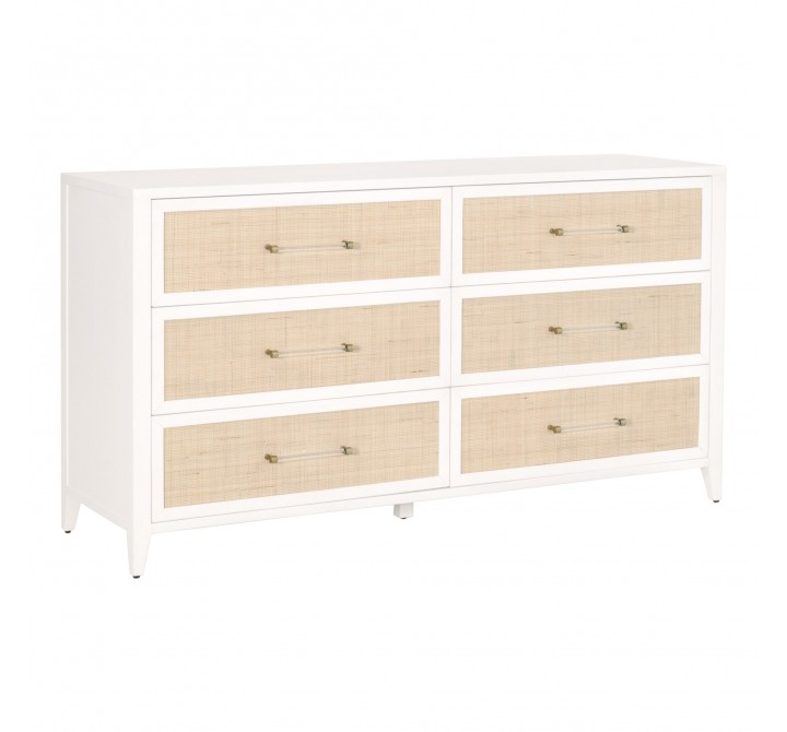 Essentials For Living Holland 6-Drawer Double Dresser - Front Side Angle