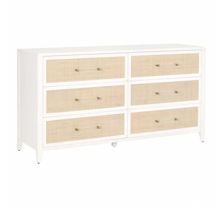 Essentials For Living Holland 6-Drawer Double Dresser - Front Side Angle