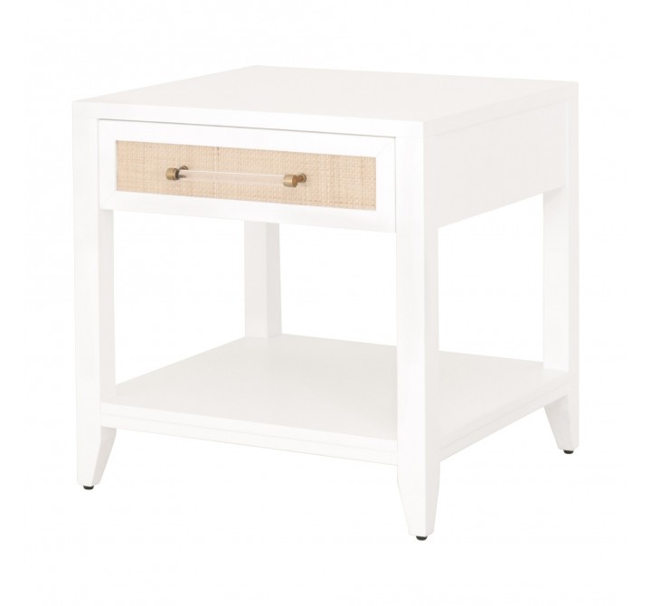 Essentials For Living Holland 1-Drawer Side Table - Front Side Angle
