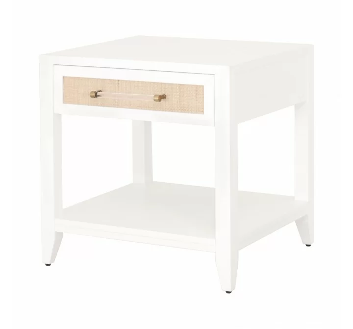 Essentials For Living Holland 1-Drawer Side Table - Front Side Angle