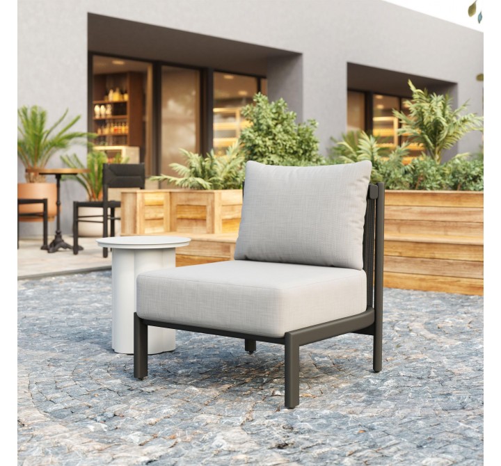 Horizon Accent Chair in Gray- Lifestyle 1