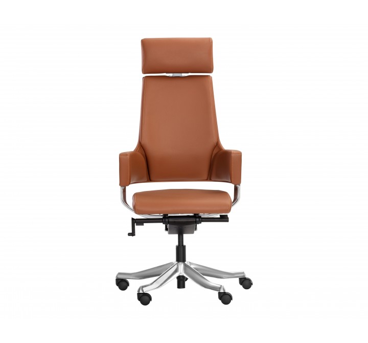 Sunpan Kremer Office Chair Tan - Front Angle