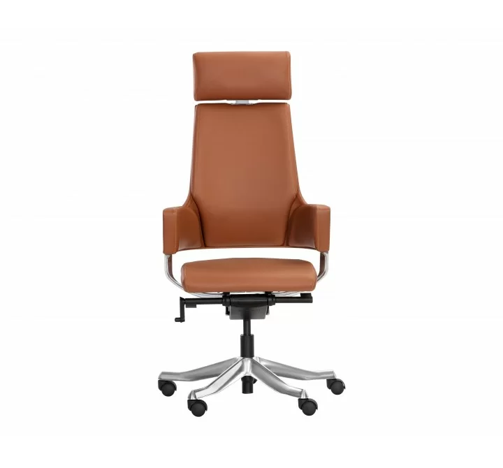Sunpan Kremer Office Chair Tan - Front Angle