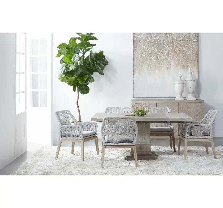 Essentials For Living Hudson 44" Square Extension Dining Table - Lifestyle