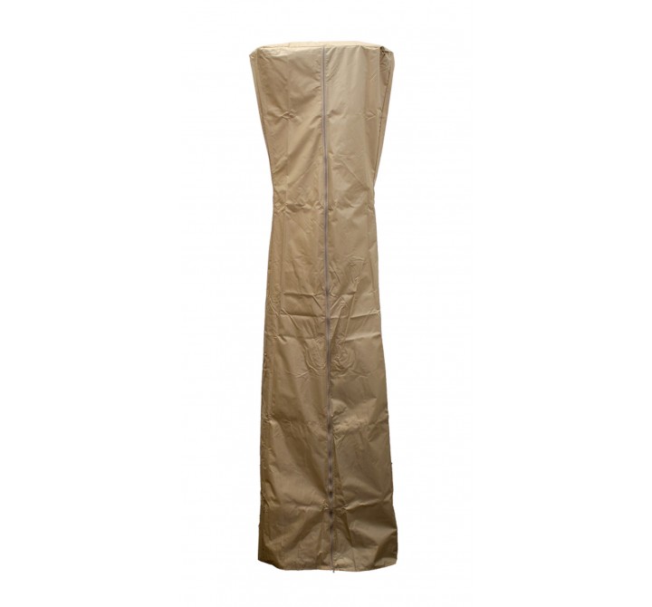 AZ Patio Heaters Triangle Glass Tube Patio Heater Cover in Tan - Front Angle