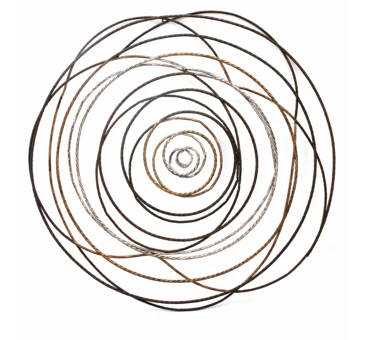 Moe's Home Collection Iron Braid Wall Decor - Front Angle