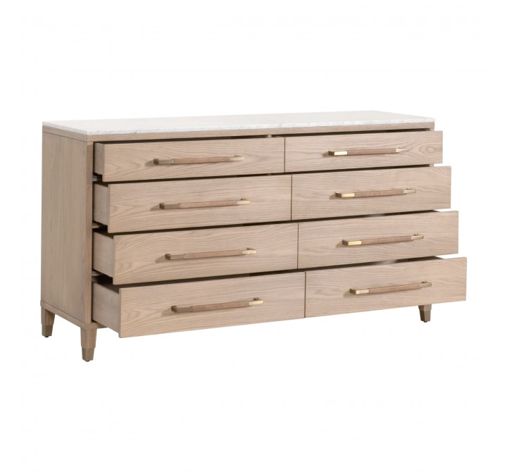 Essentials For Living Cambria 8-Drawer Double Dresser - Front Side Opened Angle