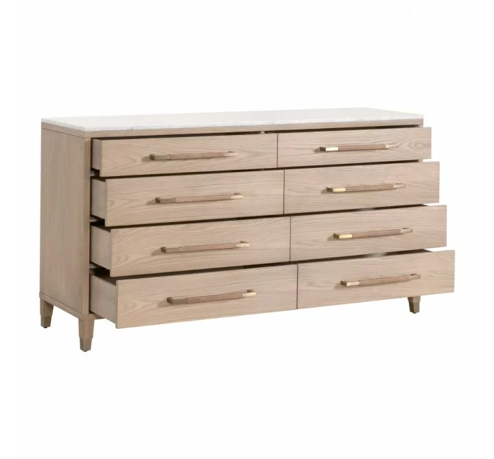 Essentials For Living Cambria 8-Drawer Double Dresser - Front Side Opened Angle