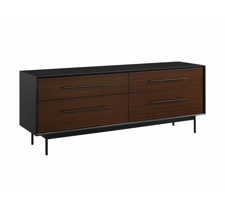 Greenington Park Avenue 4 Drawer Double Dresser Ruby - Front Side Angle