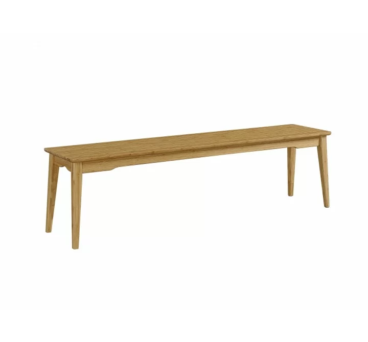 Greenington Currant Long Bench Caramelized - Front Side Angle