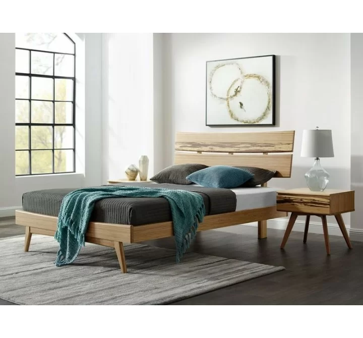 Greenington Azara Queen Platform Bed, Caramelized - Lifestyle