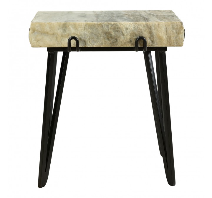 Moe's Home Collection Alpert Accent Table Sand - Front Angle