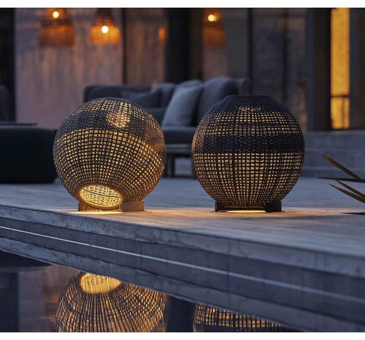 Cane-Line Illusion Lamp Round Outdoor VIew