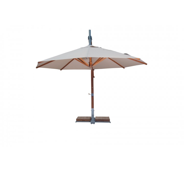Bambrella 3.5m Round Levante Side Wind - Front