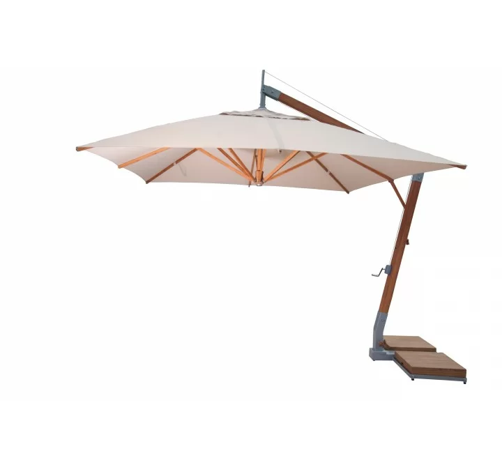Levante 3.4m (11) Square Side Wind Bamboo Cantilever Umbrella-3