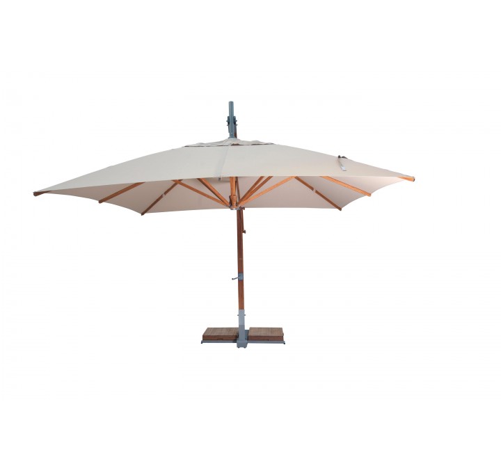 Levante 3.0m (10) Square Side Wind Bamboo Cantilever Umbrella-1