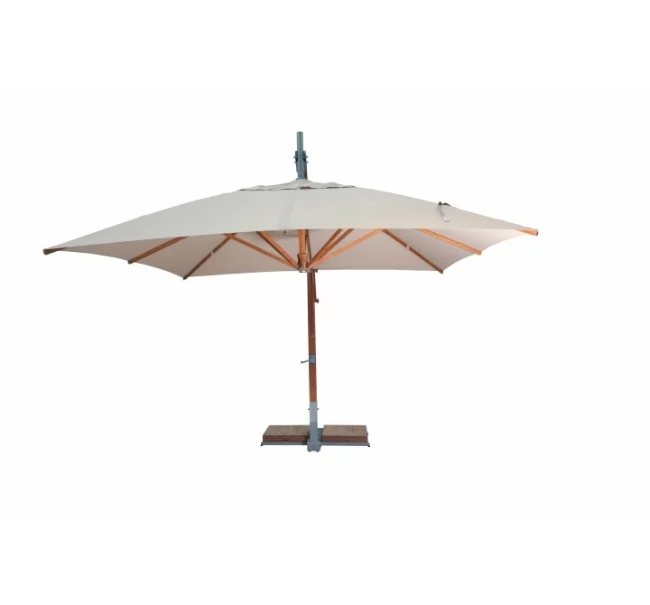 Levante 3.0m (10) Square Side Wind Bamboo Cantilever Umbrella-1