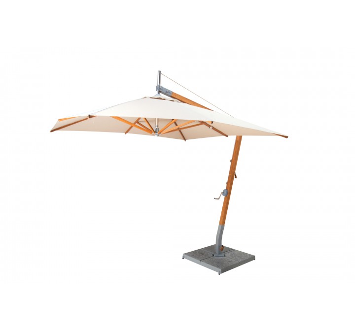 Bambrella Sirocco Side Wind 8.5' Square - Angled