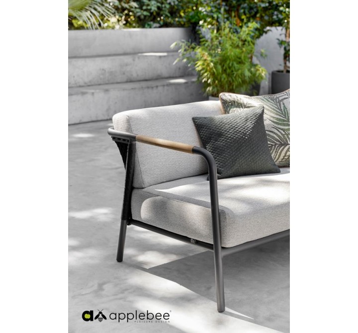 Alfresco Home Elle Belt Deep Seating 54" Love Seat - Lifestyle