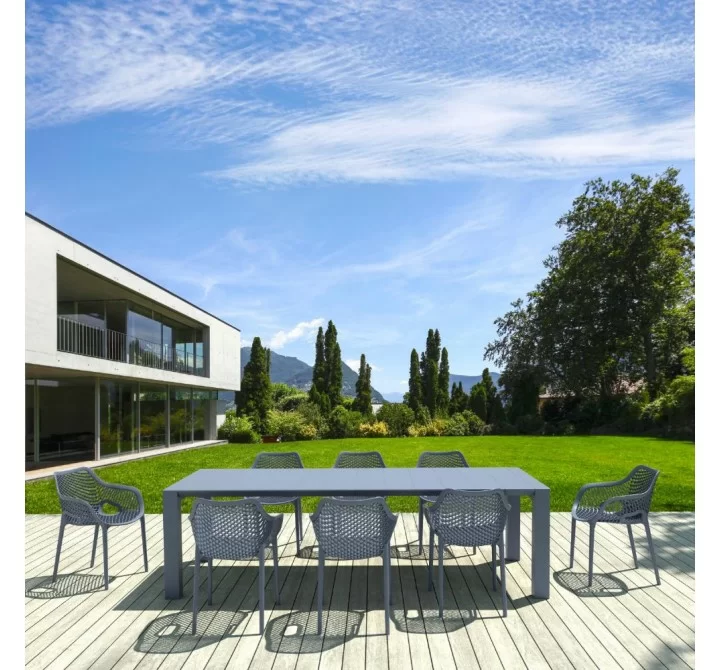 Compamia Air XL Extension Dining Set 9 Piece Taupe