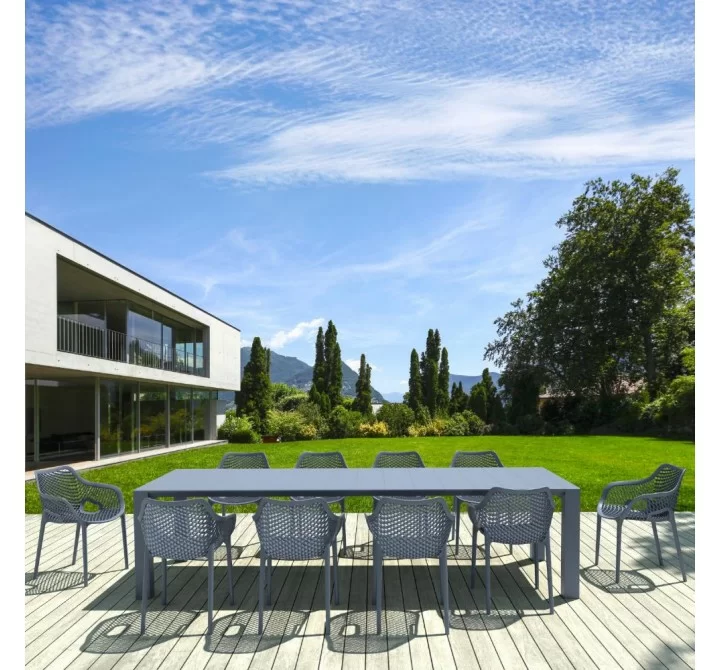 Compamia Air XL Extension Dining Set 11 Piece Gray