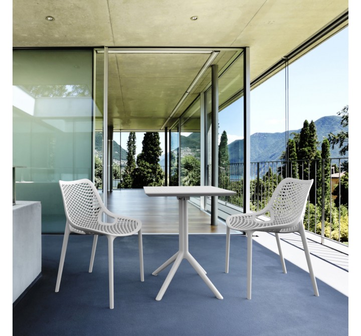 Air Bistro Set 3 Piece White - Lifestyle