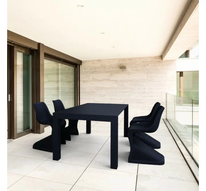 Compamia Bloom Extendable 5-Piece Patio Dining Set  - Black