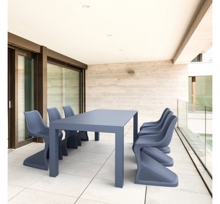 Compamia Bloom Extendable 7-Piece Patio Dining Set - Dark Gray