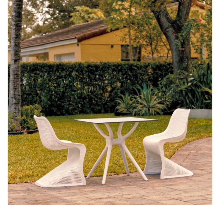 Compamia Bloom Dining Set with 2 Chairs White - Lifestyle