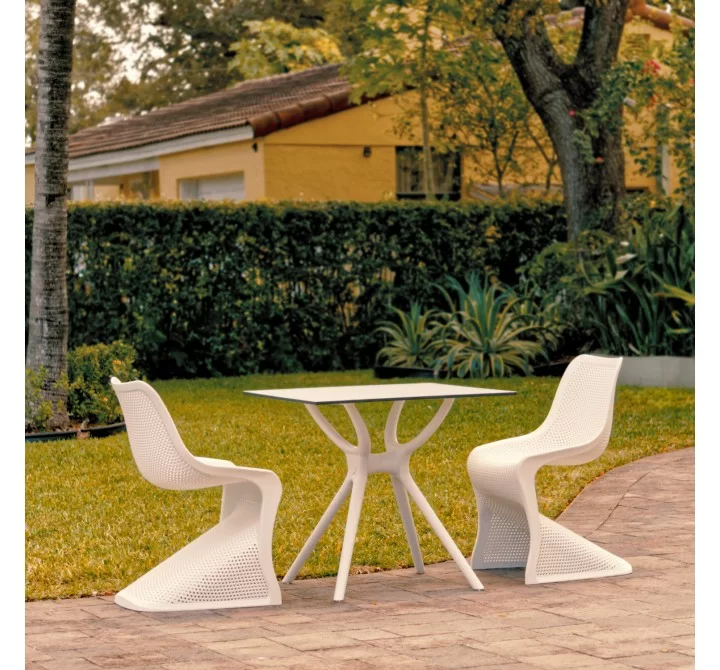 Compamia Bloom Dining Set with 2 Chairs White - Lifestyle