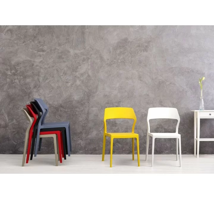 Snow Dining Chair - Color Variations Stacked