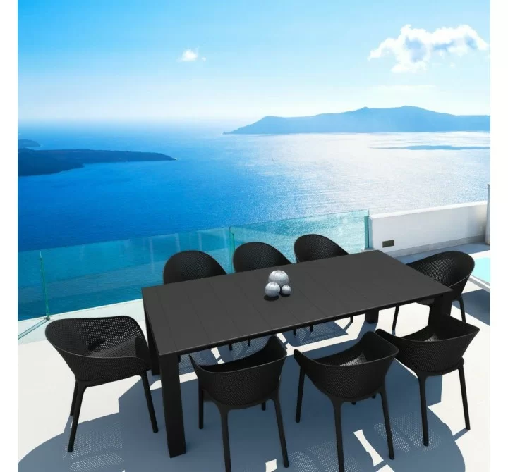 Compamia Sky 9-Piece Extendable Dining Set - Black