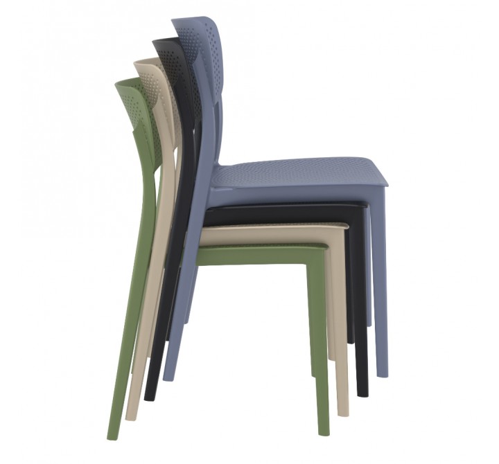 Compamia Lucy Outdoor Dining Chair - COlor Variations Stacked