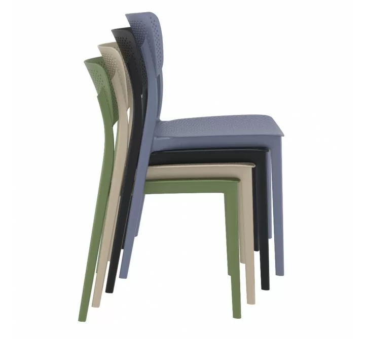 Compamia Lucy Outdoor Dining Chair - COlor Variations Stacked