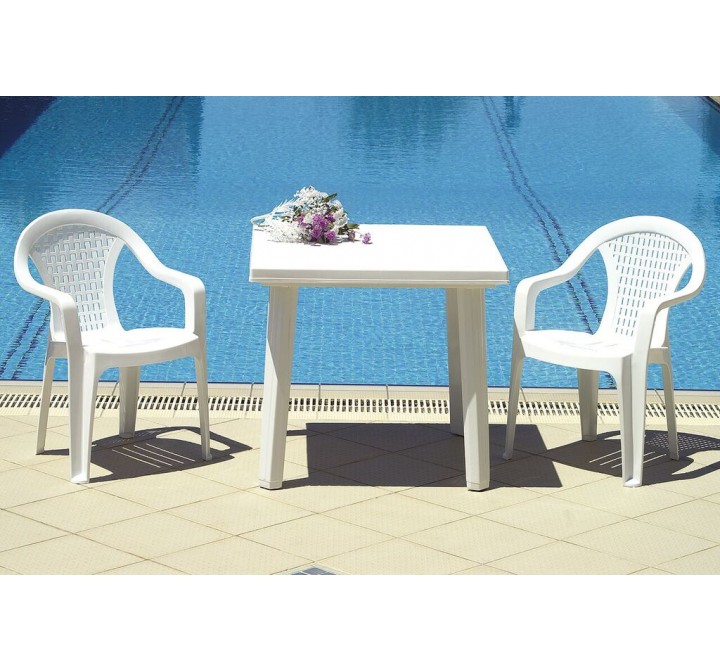 Compamia Cuadra Resin Square Dining Table