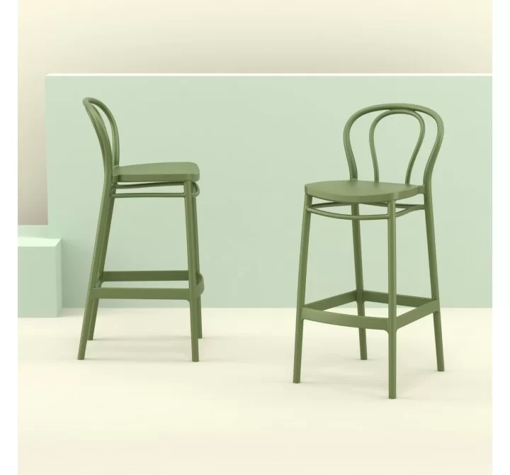Victor Bar Stool Olive Green - Lifestyle