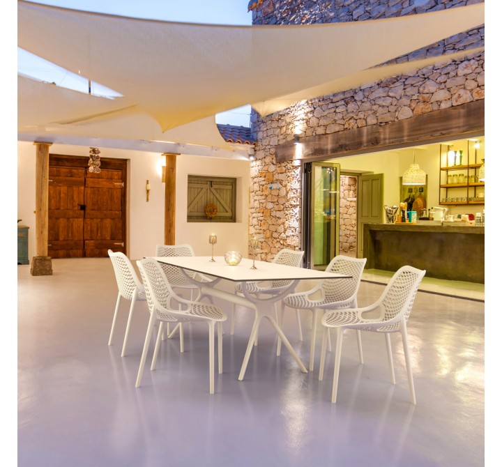 Compamia Air Rectangle Dining Set 7 Piece - Lifestyle