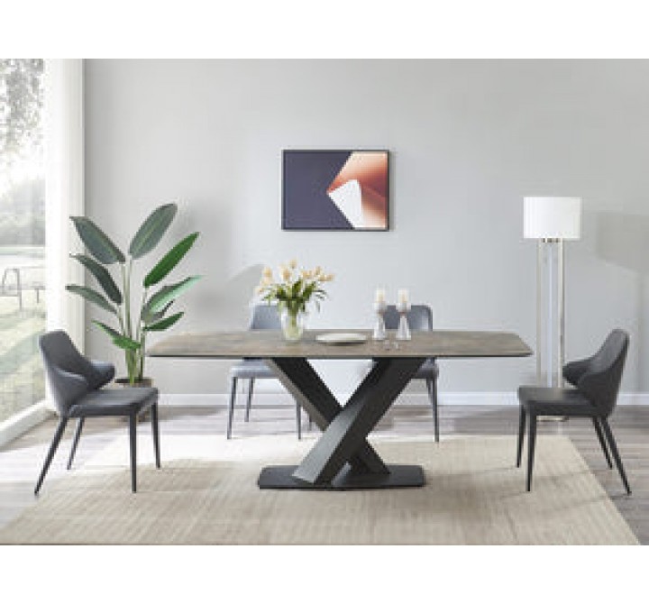 J&M Furniture MC Elegance Fixed Table - Indoor Front View