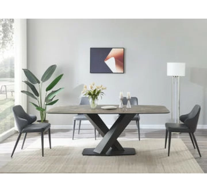 J&M Furniture MC Elegance Fixed Table - Indoor Front View