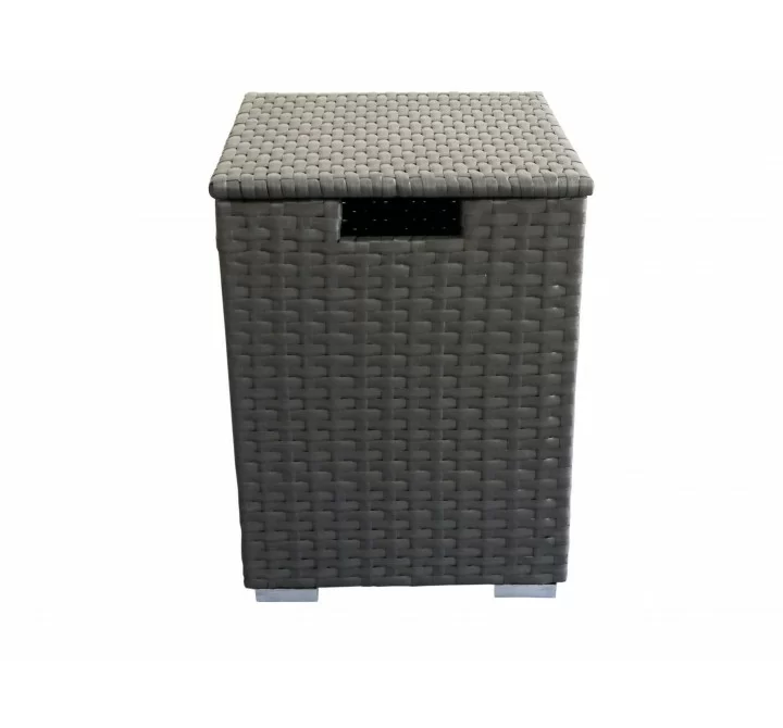 Crawford and Burke Auburn Dark Brown Woven Propane Tank Protector, Frontview