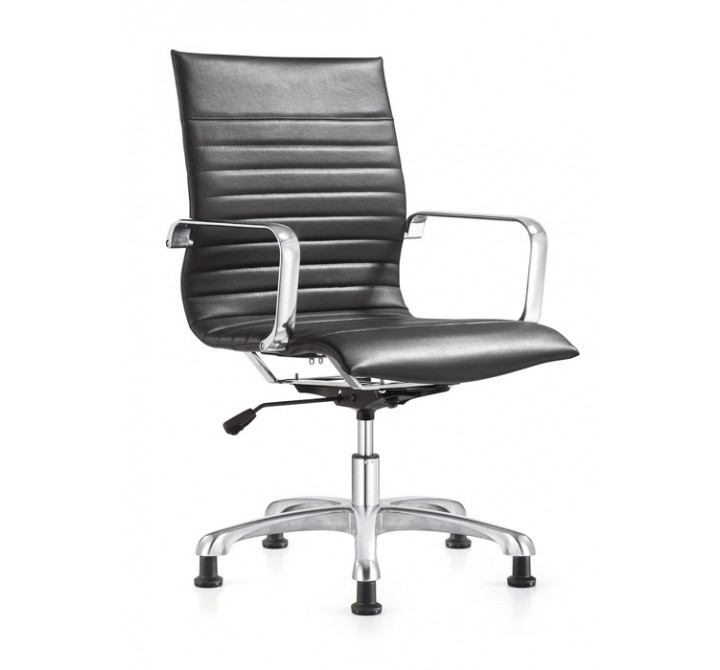 Woodstock Marketing Janis Side Chair - Black - Angled View