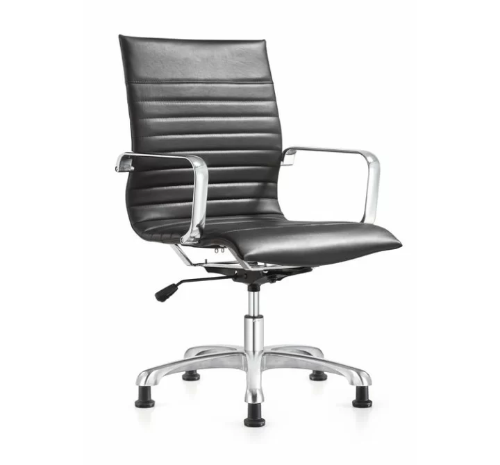 Woodstock Marketing Janis Side Chair - Black - Angled View