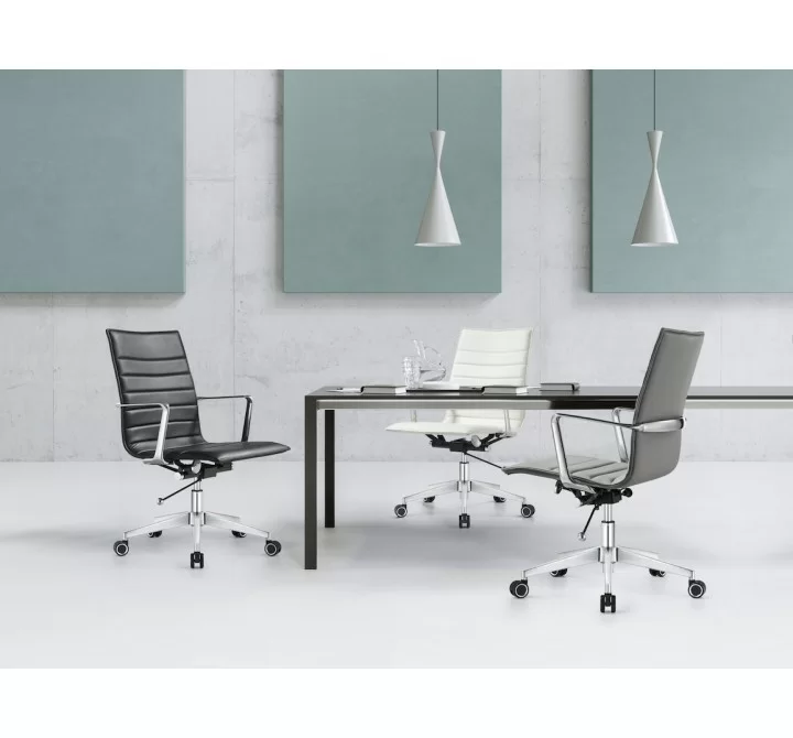 Woodstock Marketing Janis Mid Back Chair - Black Cover