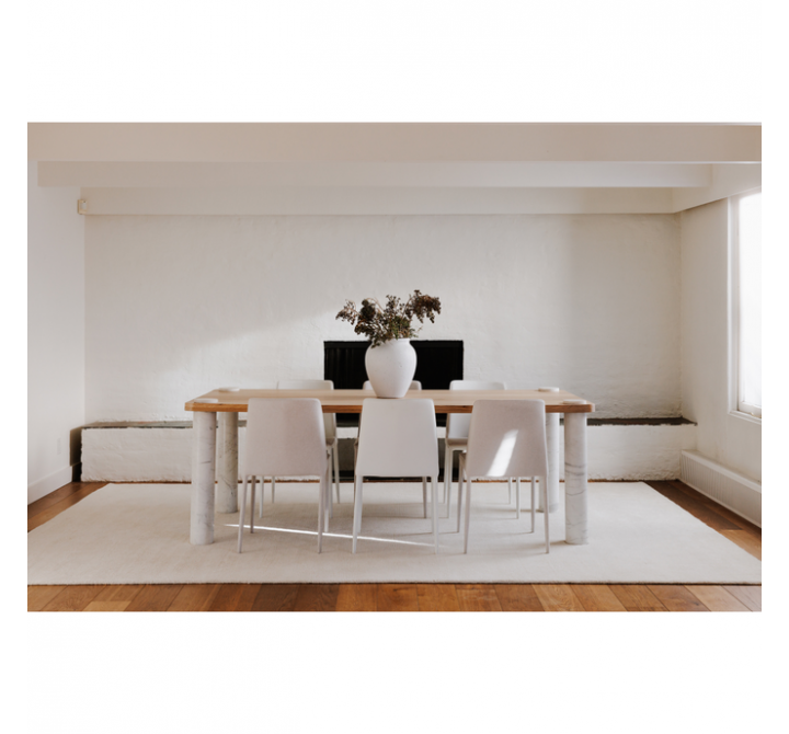 Moe's Home Collection Century Dining Table in Natural - Lifestyle